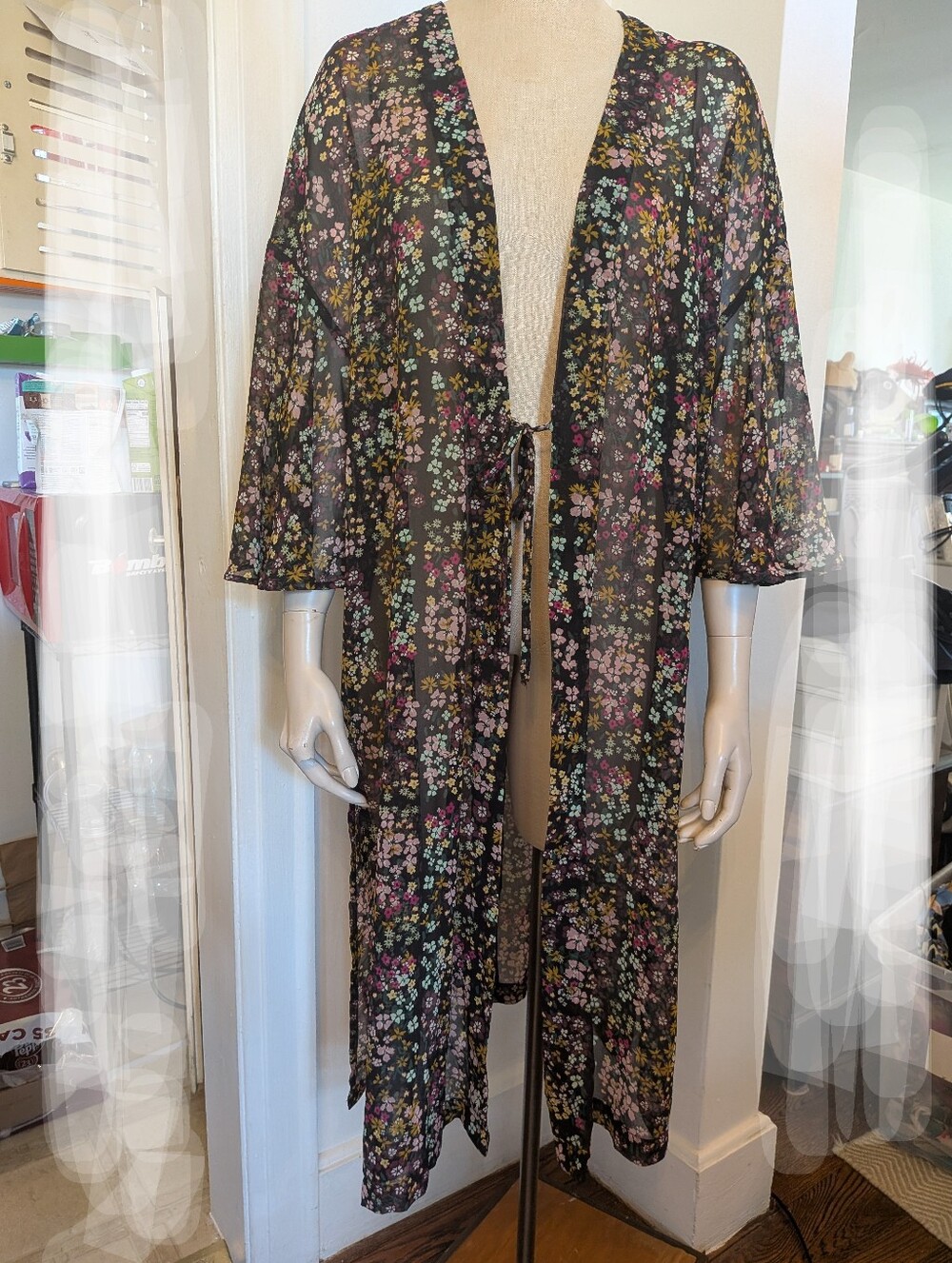 Floral Robe Or Beach Cover